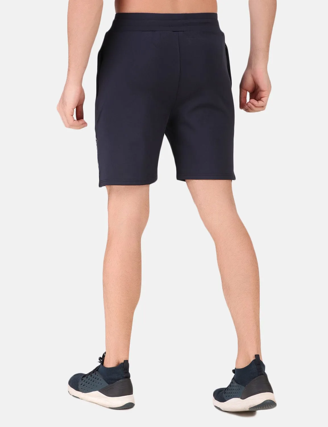 Performance Stretch Workout Shorts - Navy Blue Sport Comfort Fit