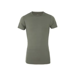 Natural Fiber Blend Men's Workout Short Sleeve Dry Fit Top  Olive