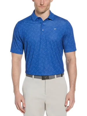 Big & Tall All Over Chevron Polo Chic Wear Modern Shirt