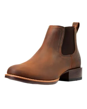 Love Path Ariat Mens Booker Ultra Round Toe Western Boots