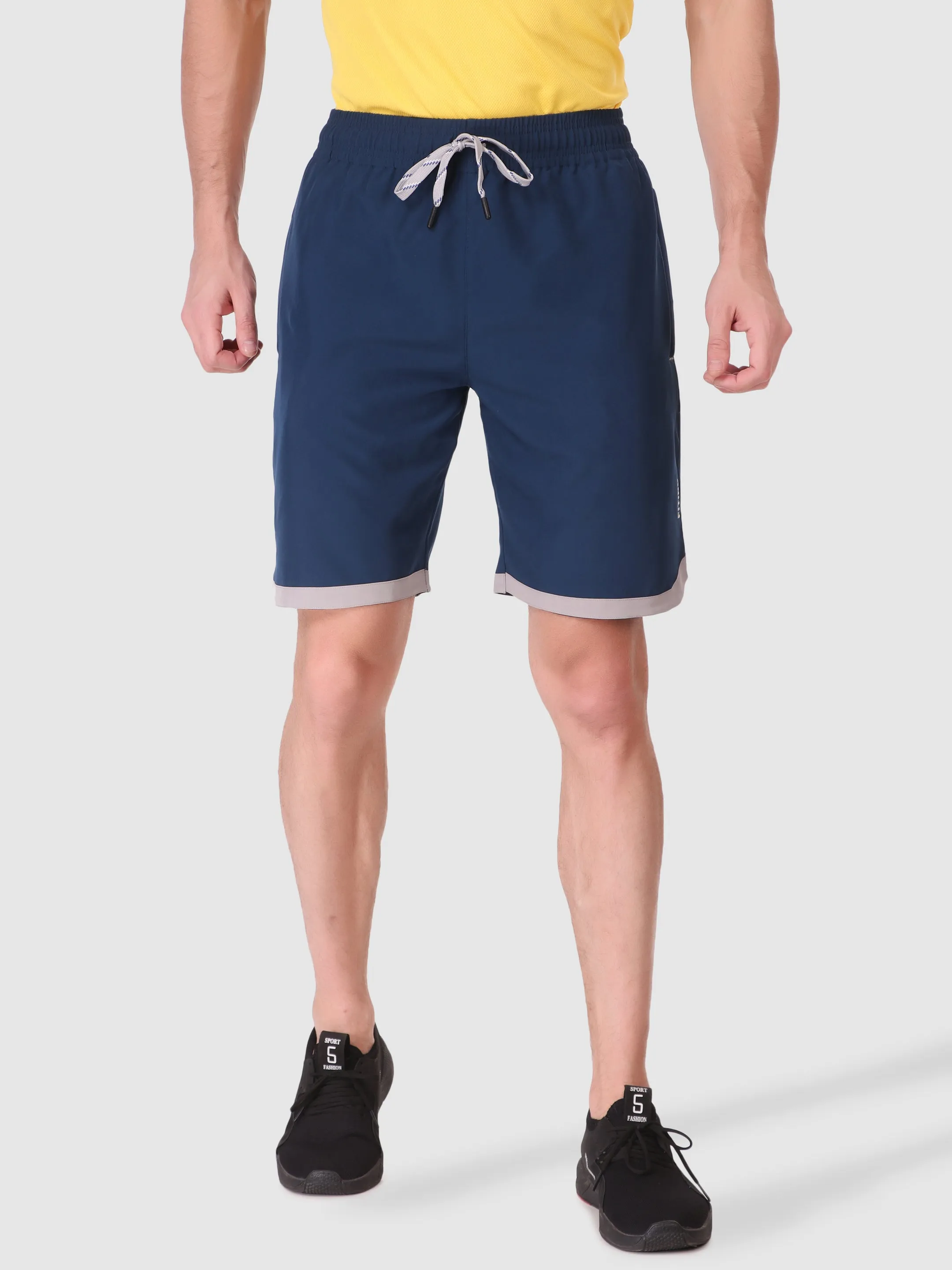 Men's Securely Pocketed Active Shorts - Airforce Flexible Waistband Stay Cool