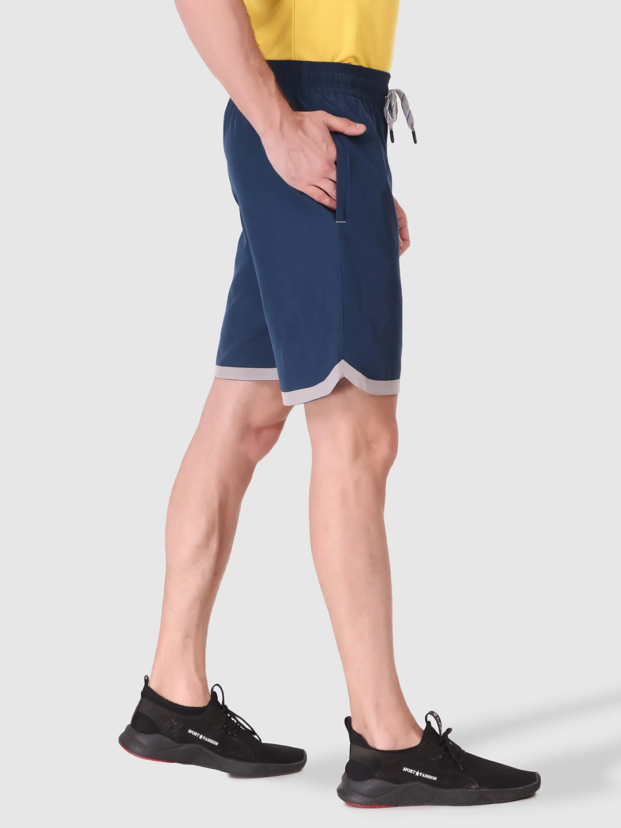 Men's Securely Pocketed Active Shorts - Airforce Eco Friendly Dye Process cycling outfit