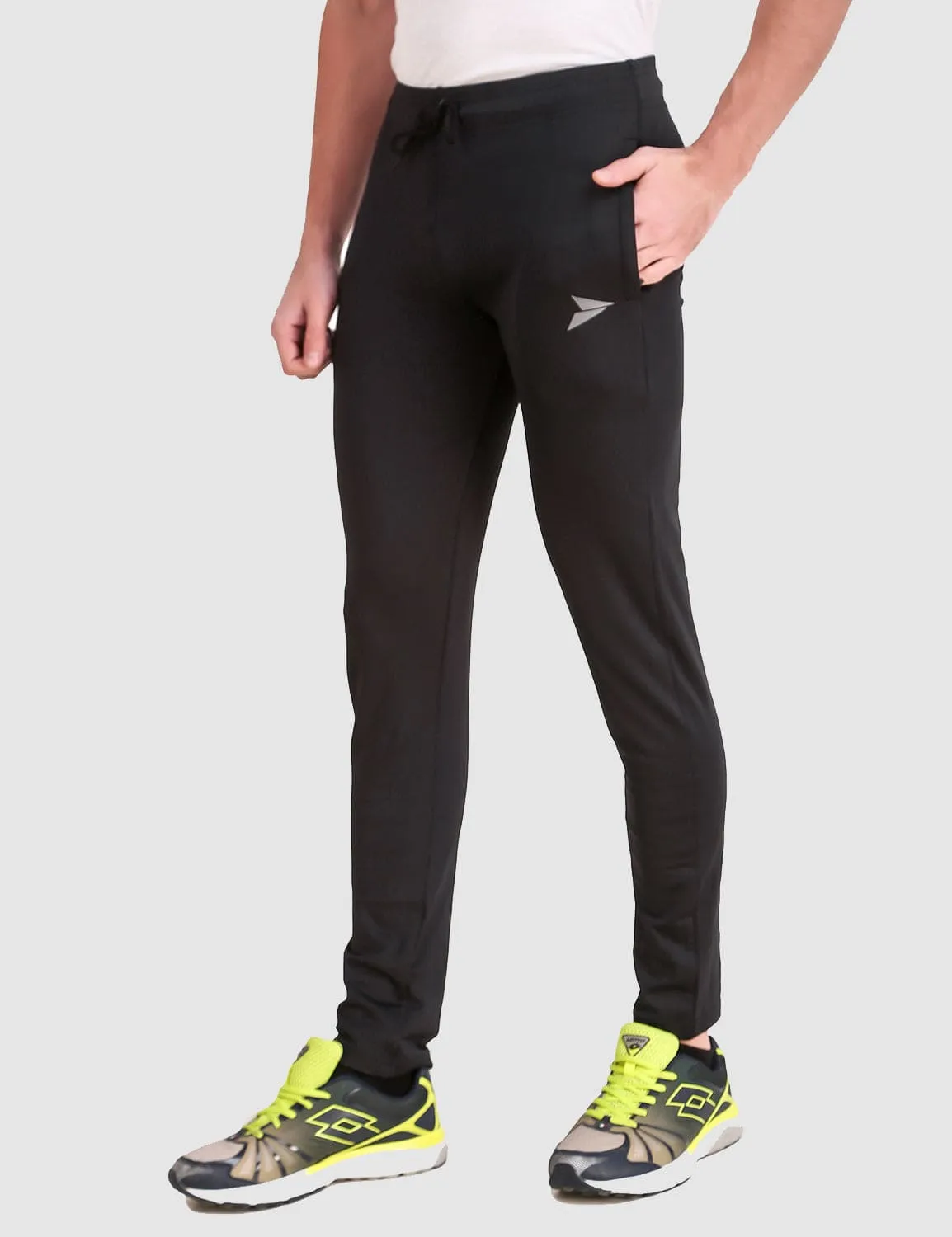 Pro-Flex Slim Fit Track Pant - Black No Ride Up