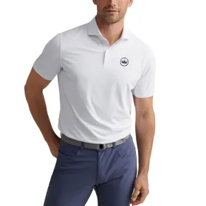 Peter Millar Soul Performance Mesh Golf Polo Shirt - White Elegant Look