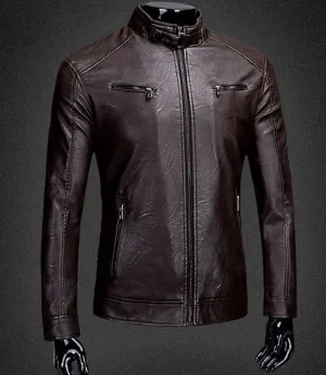 Relaxing Wear Craft Soul West Louis? Moto Sheepskin Leather Jacket