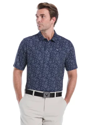 Timeless Shirt NoChafe Collar Lining Mens Chevron Print Golf Polo