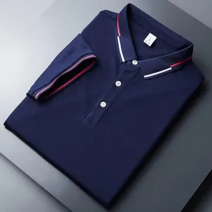 West Louis? Summer Short Sleeved Polo Casual Polo Shirt Recycled Polyester Mix Timeless Shirt