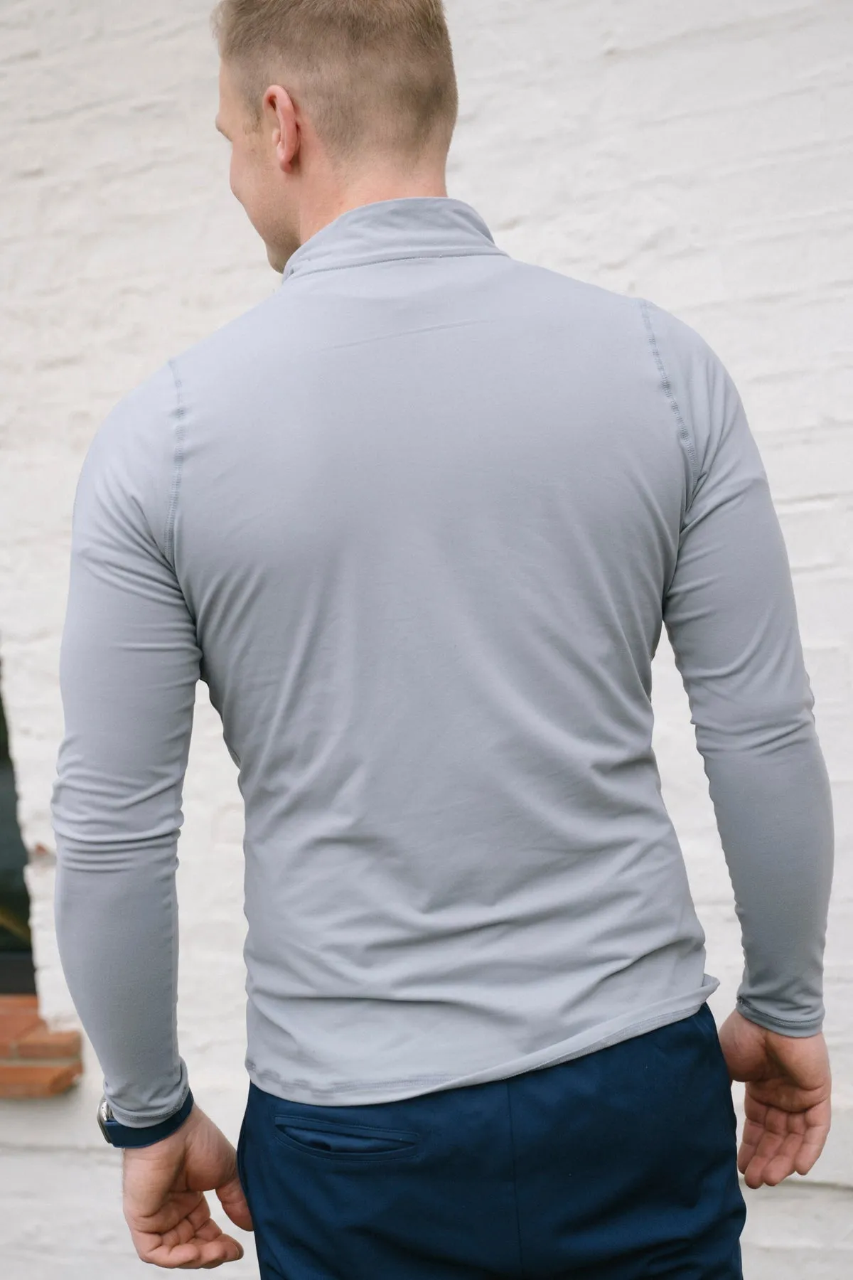 right for outdoor activities Mr. Rafal 1/4 Zip - Gray