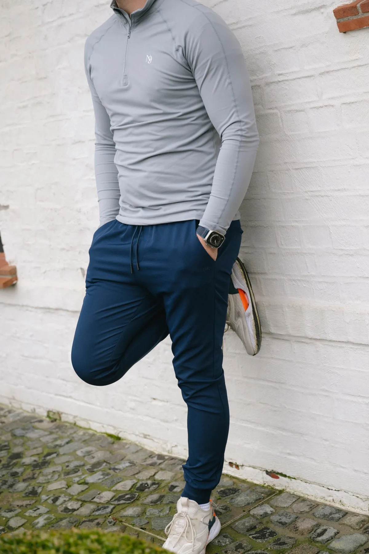 Mr. Rafal 1/4 Zip - Gray product chambray casualness