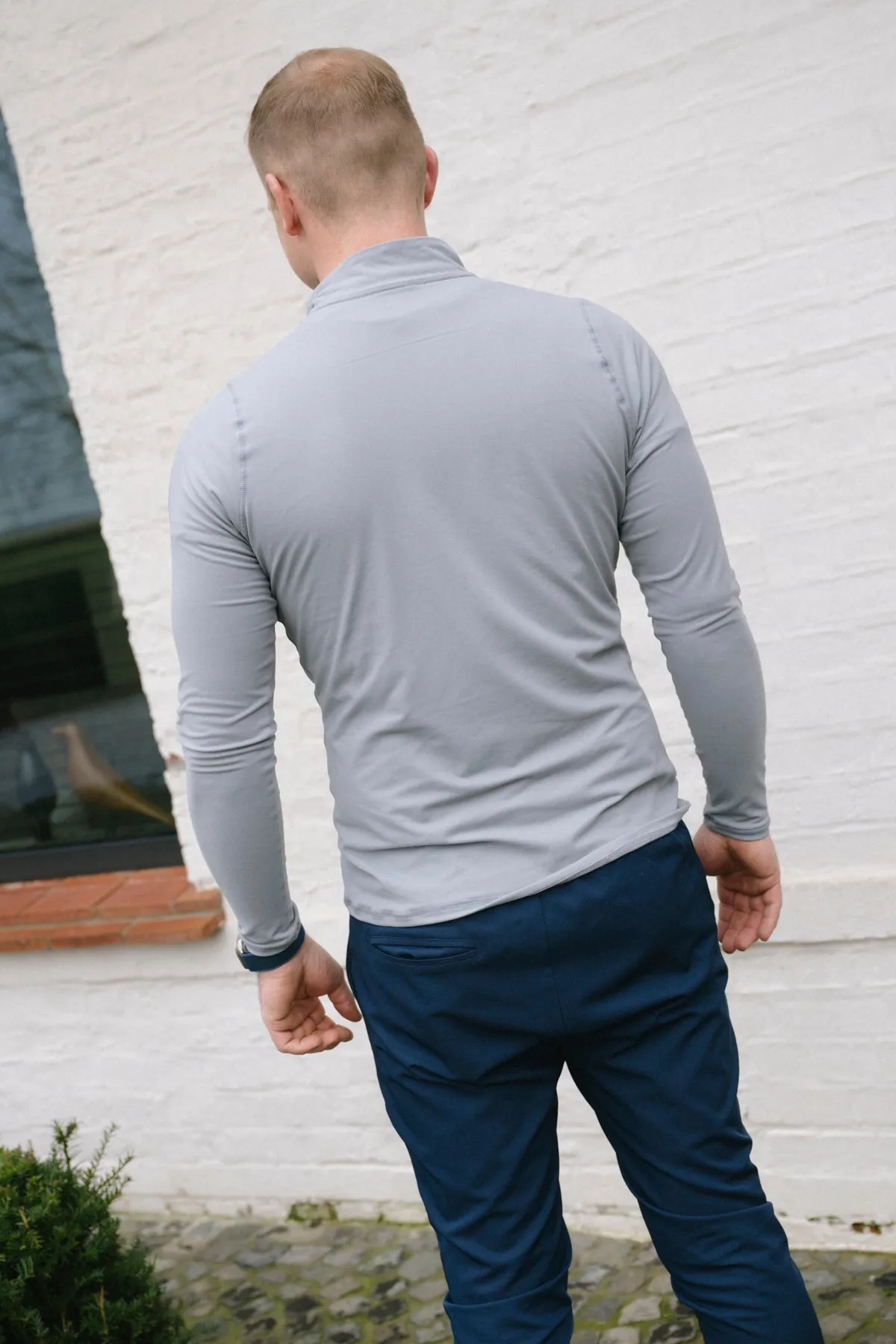 Mr. Rafal 1/4 Zip - Gray product mass produced efficiency