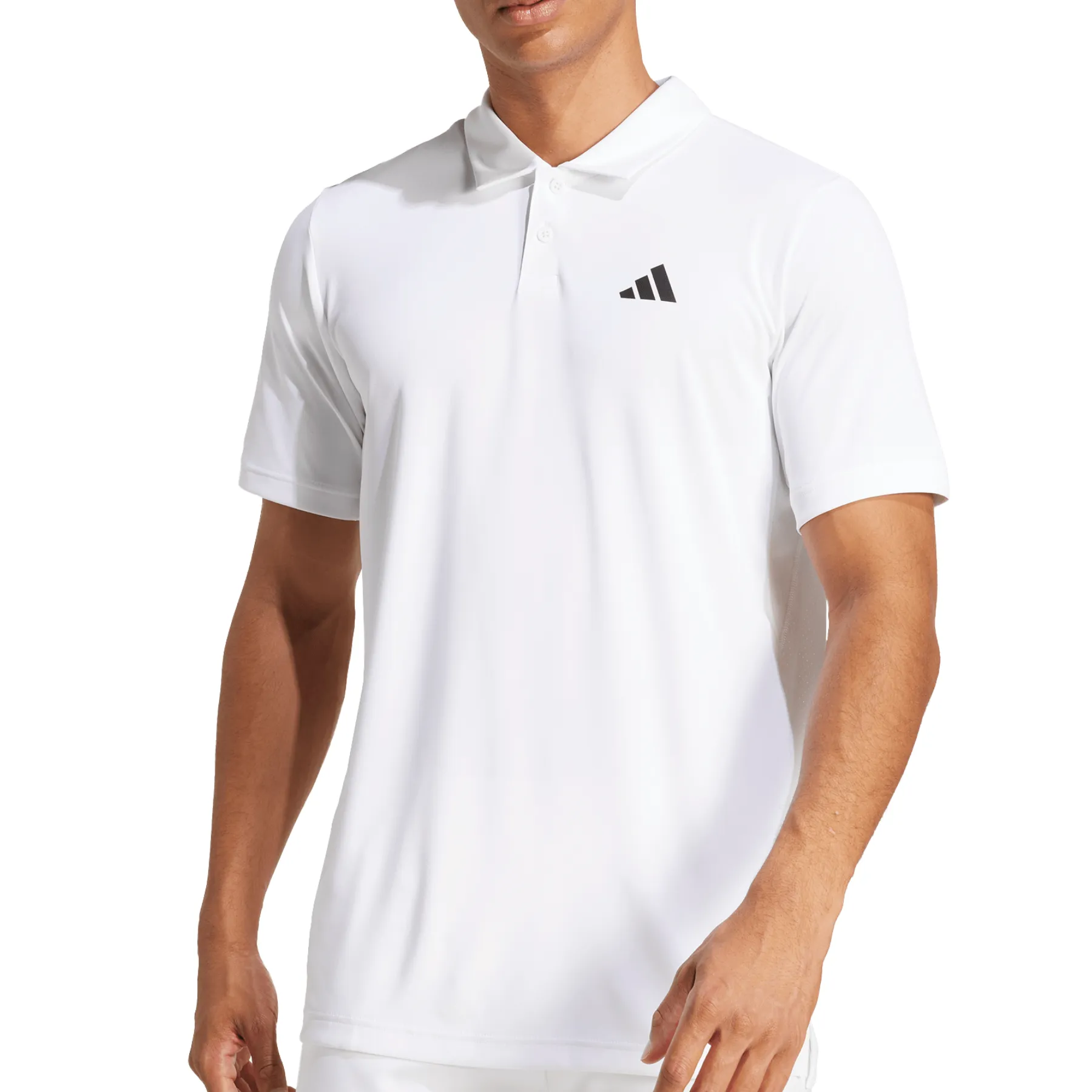 Barrel Cuff Design Adidas Club Tennis Men Polo Shirt - White