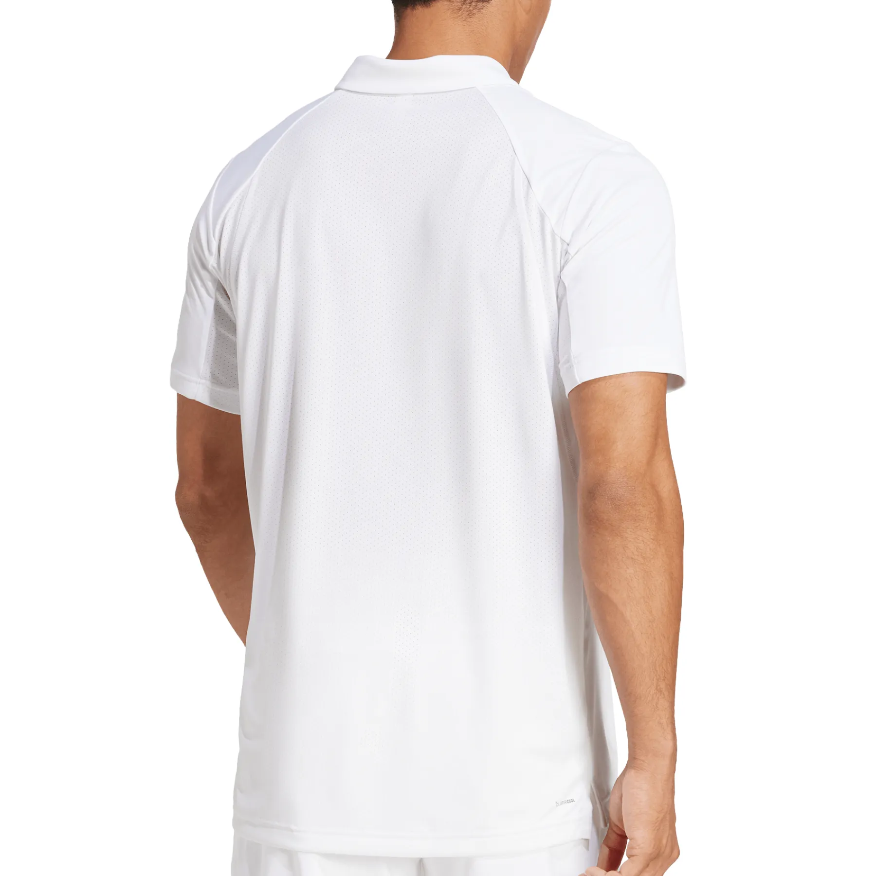 Adidas Club Tennis Men Polo Shirt - White Street Style Moisture Wicking Fabric