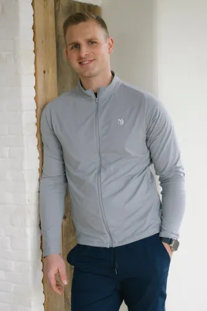 Mr. Rafal  Full Zip - Gray Comfy Outerwear product running suitable speed