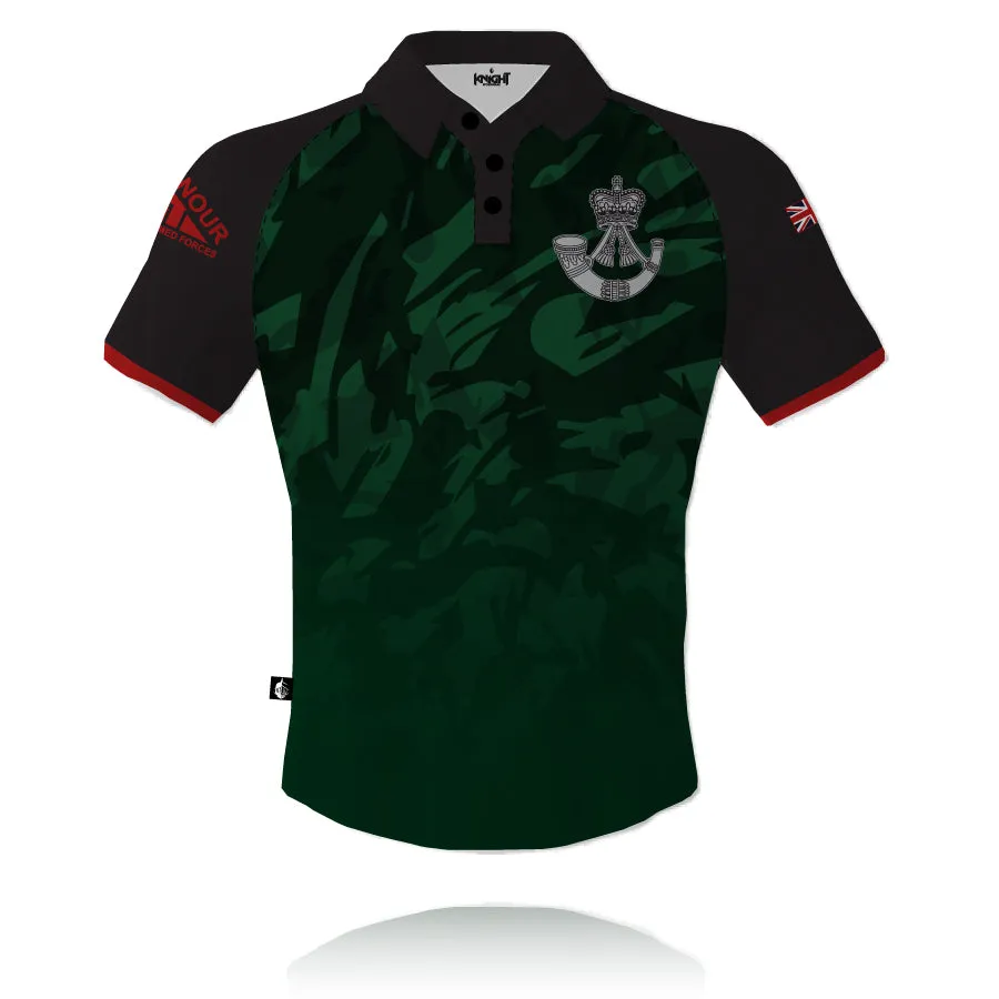 Comfy Stretch Chill Look The Rifles - Honour Our Armed Forces - Tech Polo