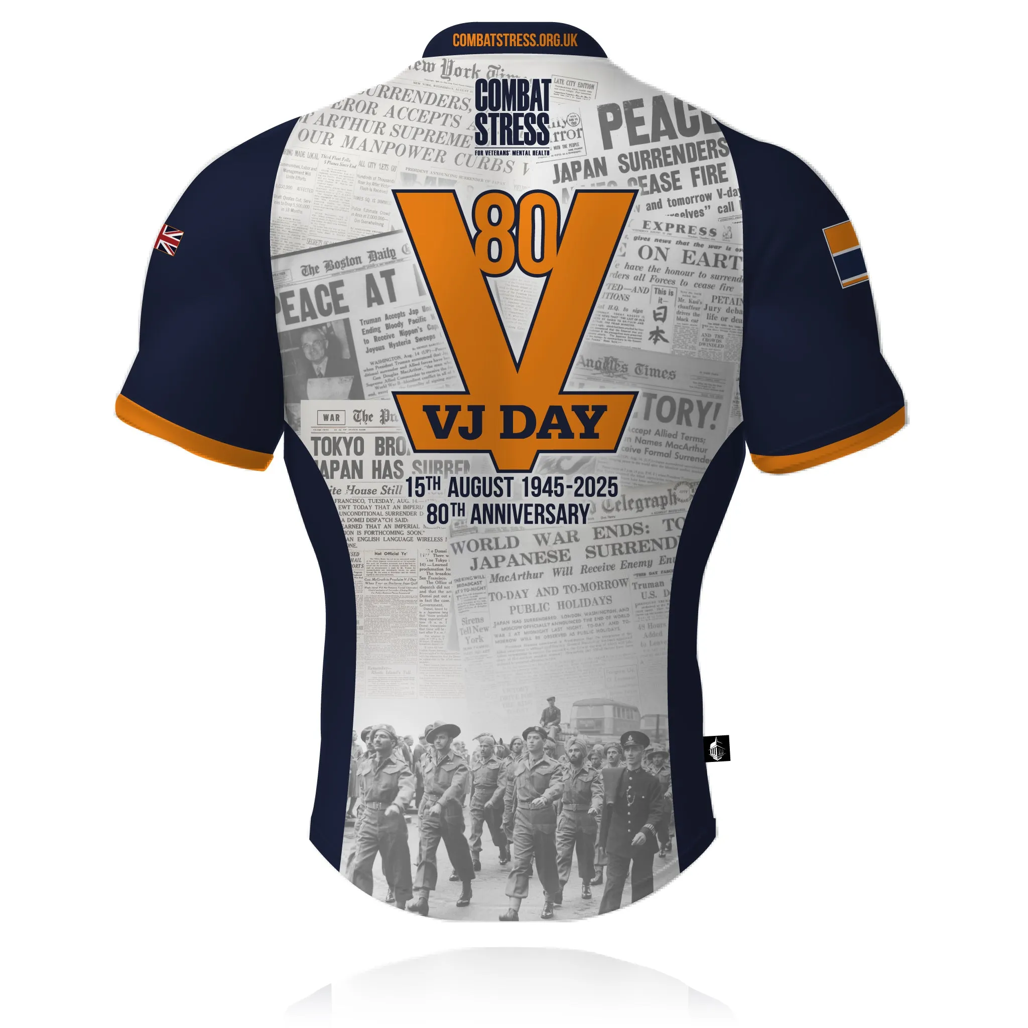 Combat Stress - VJ-Day 80 - Rugby/Training Shirt Daily Style Slim fit clothing