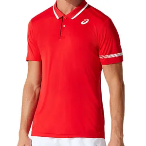 Trendy Wear Casual Vibes Asics Court Polo - Classic Red
