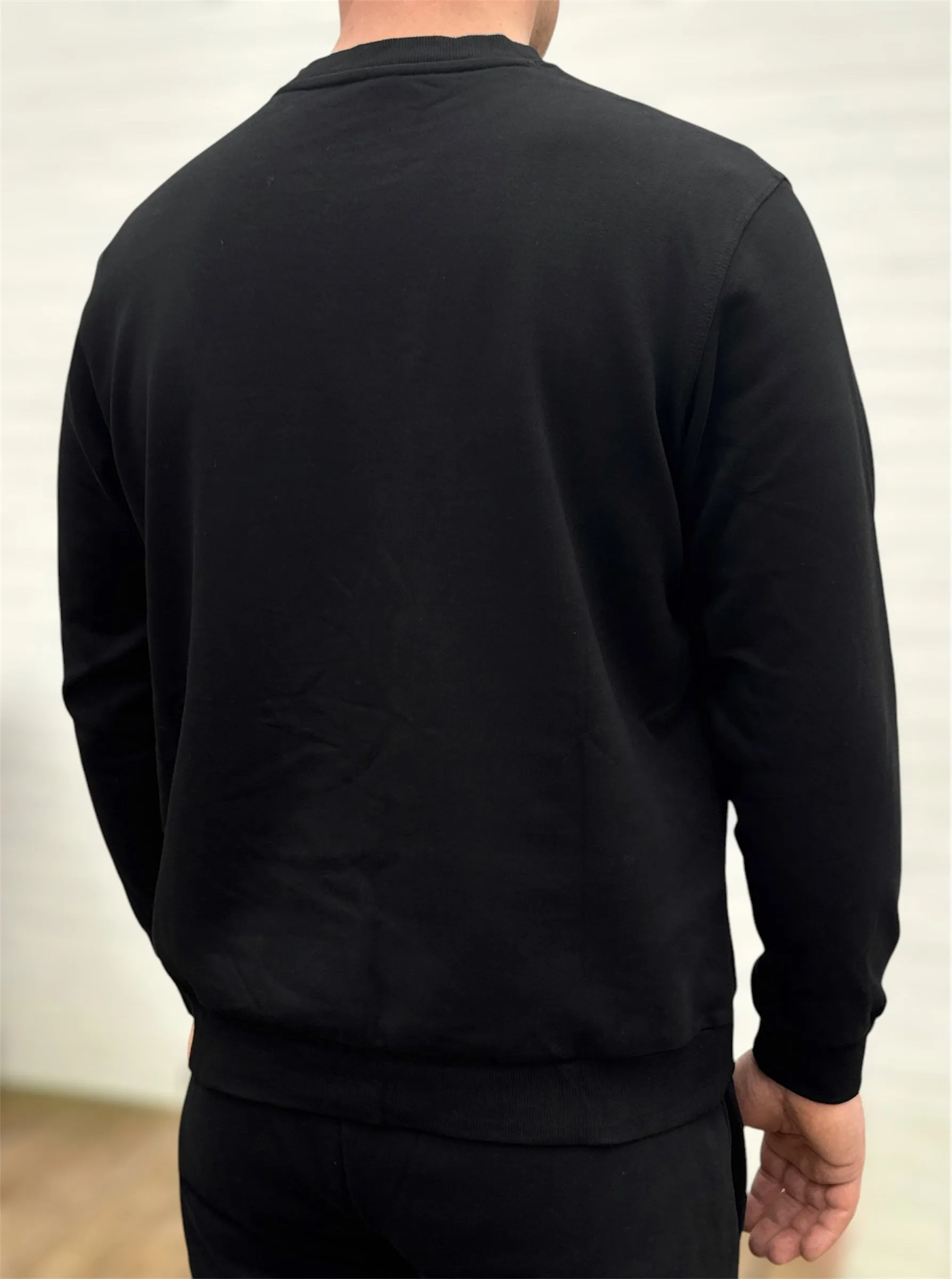 Washable product cycling suitable endurance Mr. Rafal Crewneck Sweater - Black