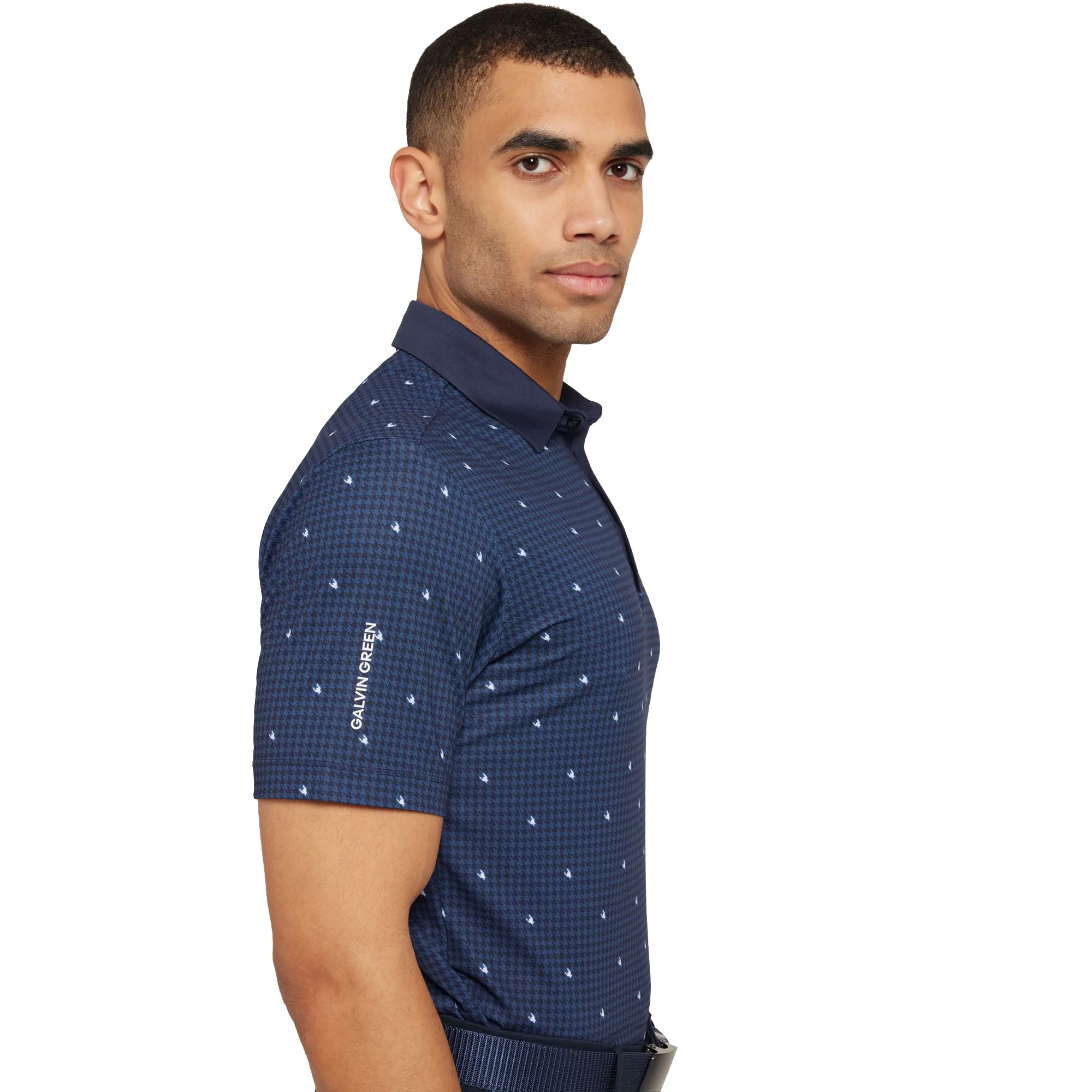 Galvin Green Marley Breathable Golf Polo Shirt - Navy/White Comfy Wear Smart Look