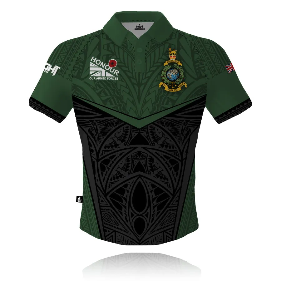 Honour Our Armed Forces - Royal Marines Remembrance - Tech Polo sporty wear Active Lifestyle