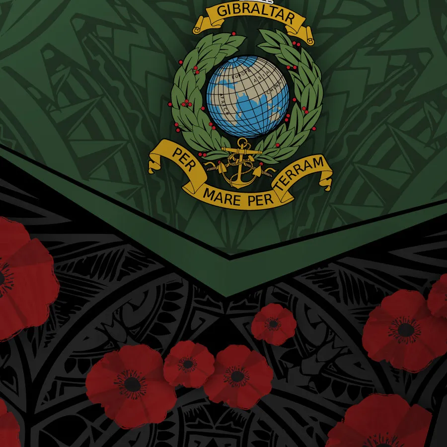 Honour Our Armed Forces - Royal Marines Remembrance - Tech Polo Comfortable Collar DoubleLayered Hem Binding