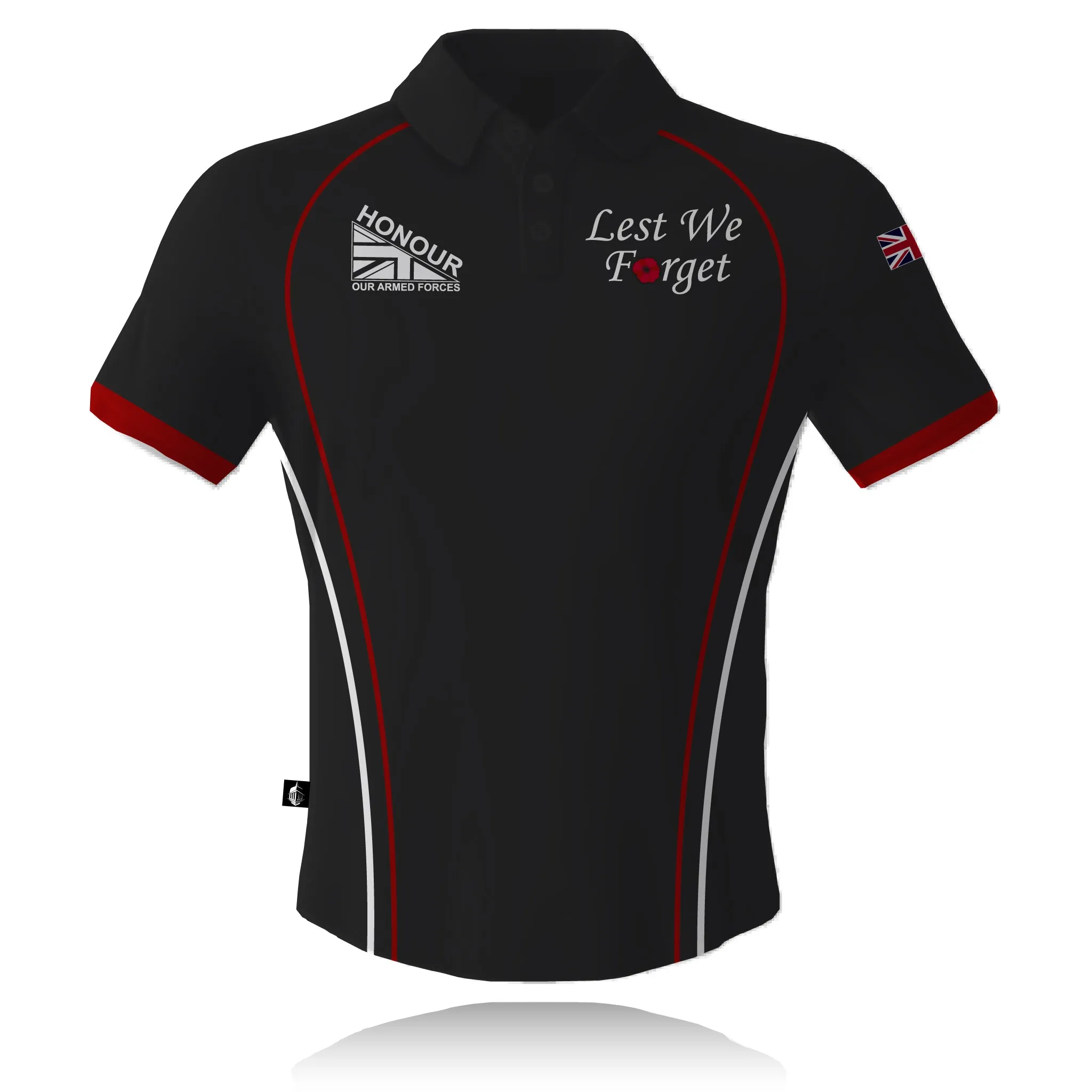 Honour Our Armed Forces 'Lest We Forget' - Embroidered Polo Business Ready