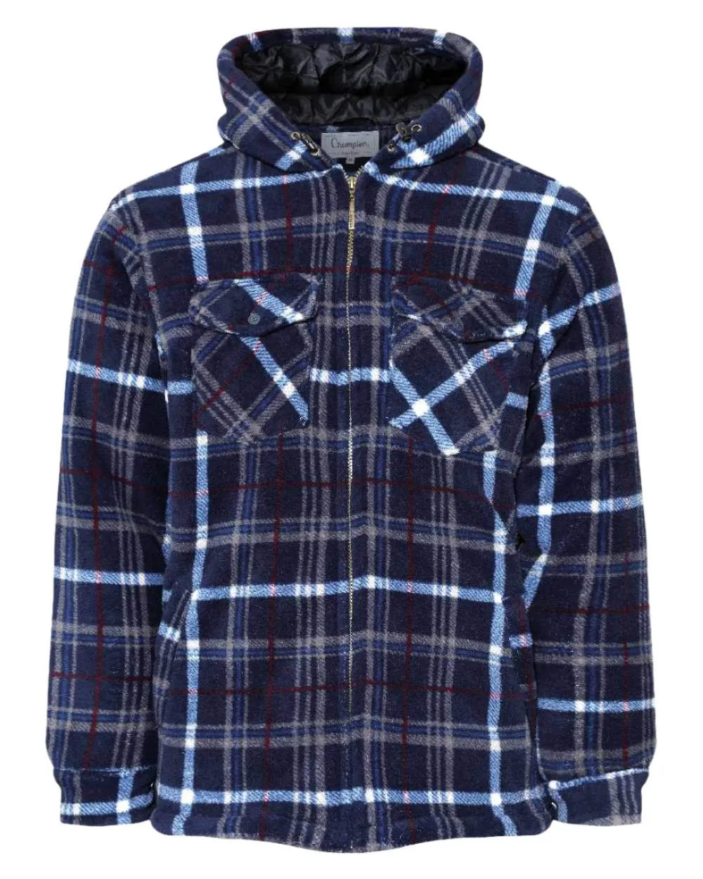 Stretchy Champion Dumfries Mens Hooded Lumberjack Fleece Jacket