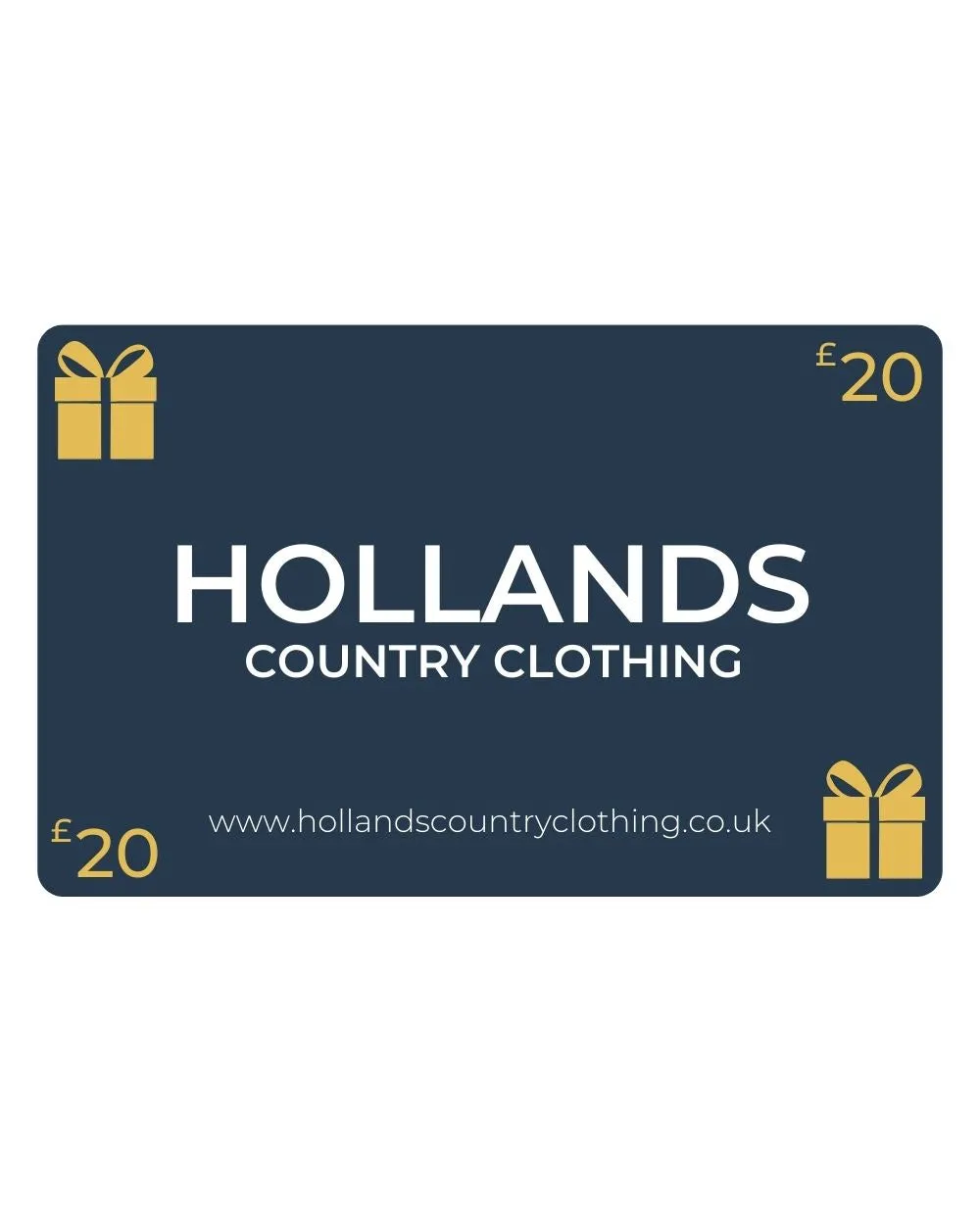 WaterRepellent Surface Antistatic Hollands Country Clothing Gift Cards