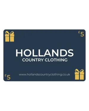 Trendy Top Stylish accessories Hollands Country Clothing Gift Cards