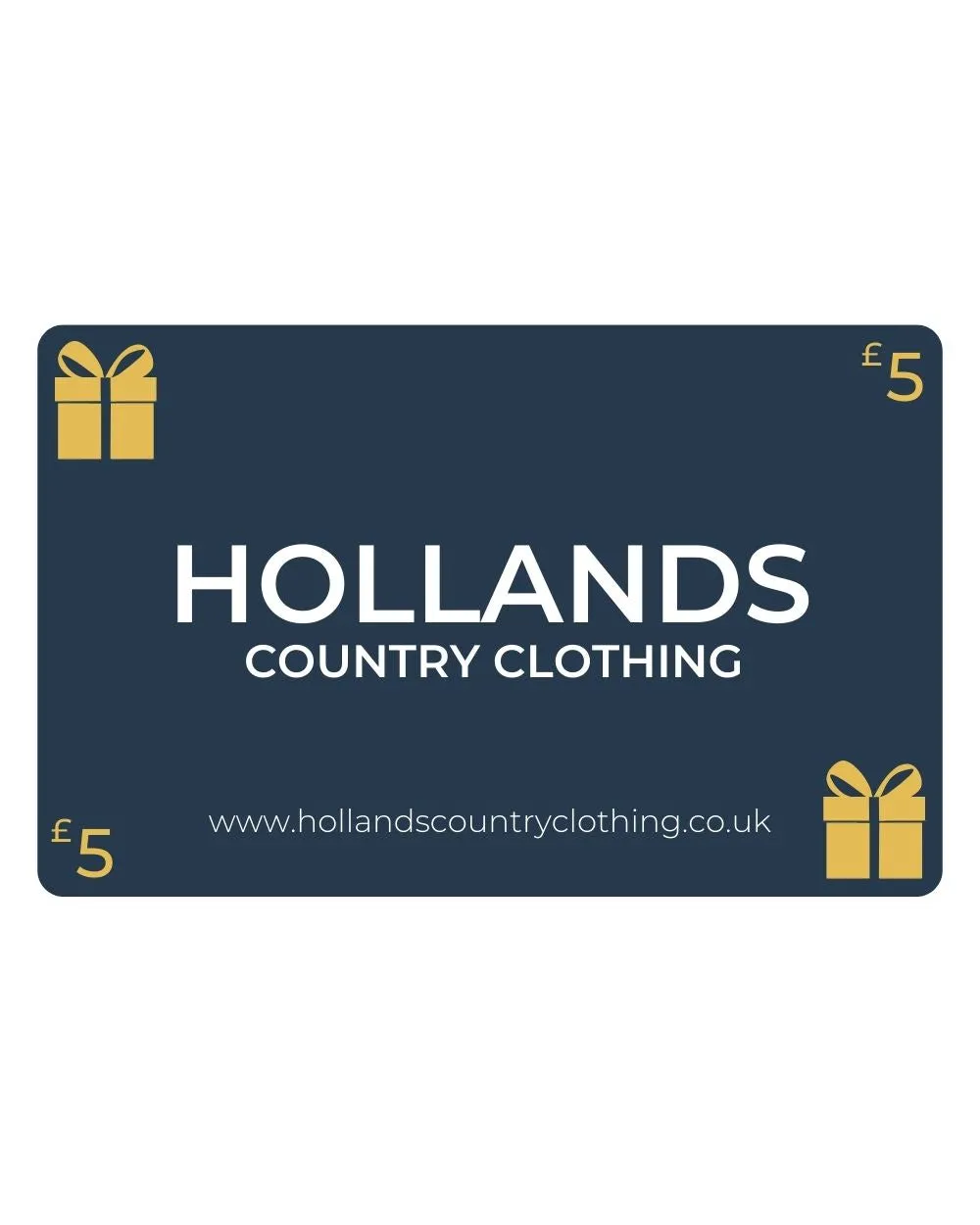 Trendy Top Stylish accessories Hollands Country Clothing Gift Cards