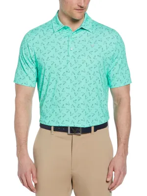 Big & Tall All Over Chevron Polo All-Day Wear Summer Party