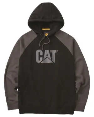 Caterpillar Mens Raglan Hooded Sweatshirt Urban Minimal