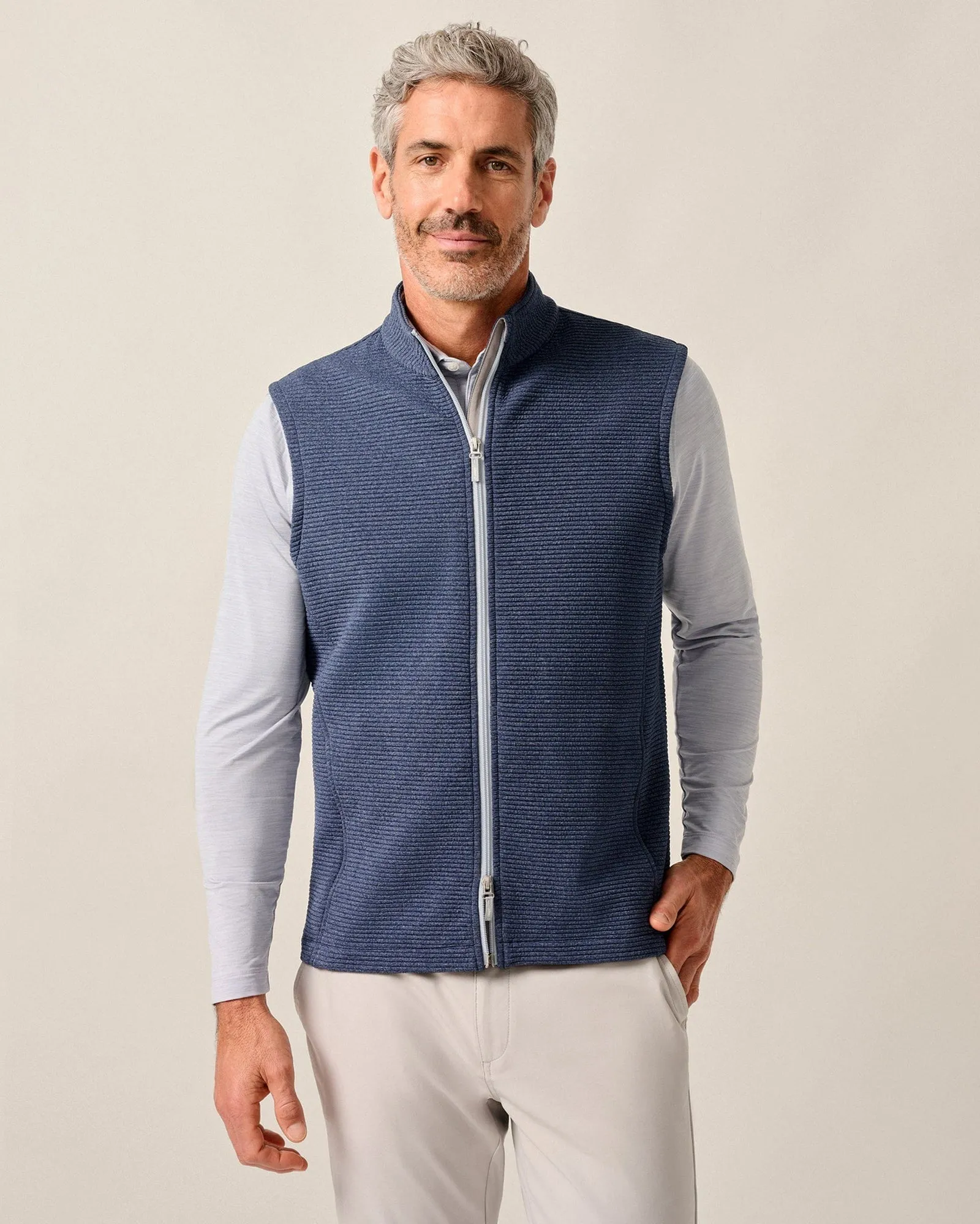 Night Charm Johnnie-O Men's Reggie Ribbed Performance Vest