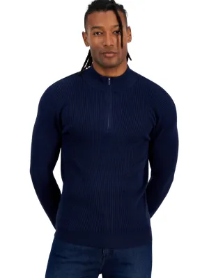 Smart Fashion Men's Knitted Sweaters,Navy