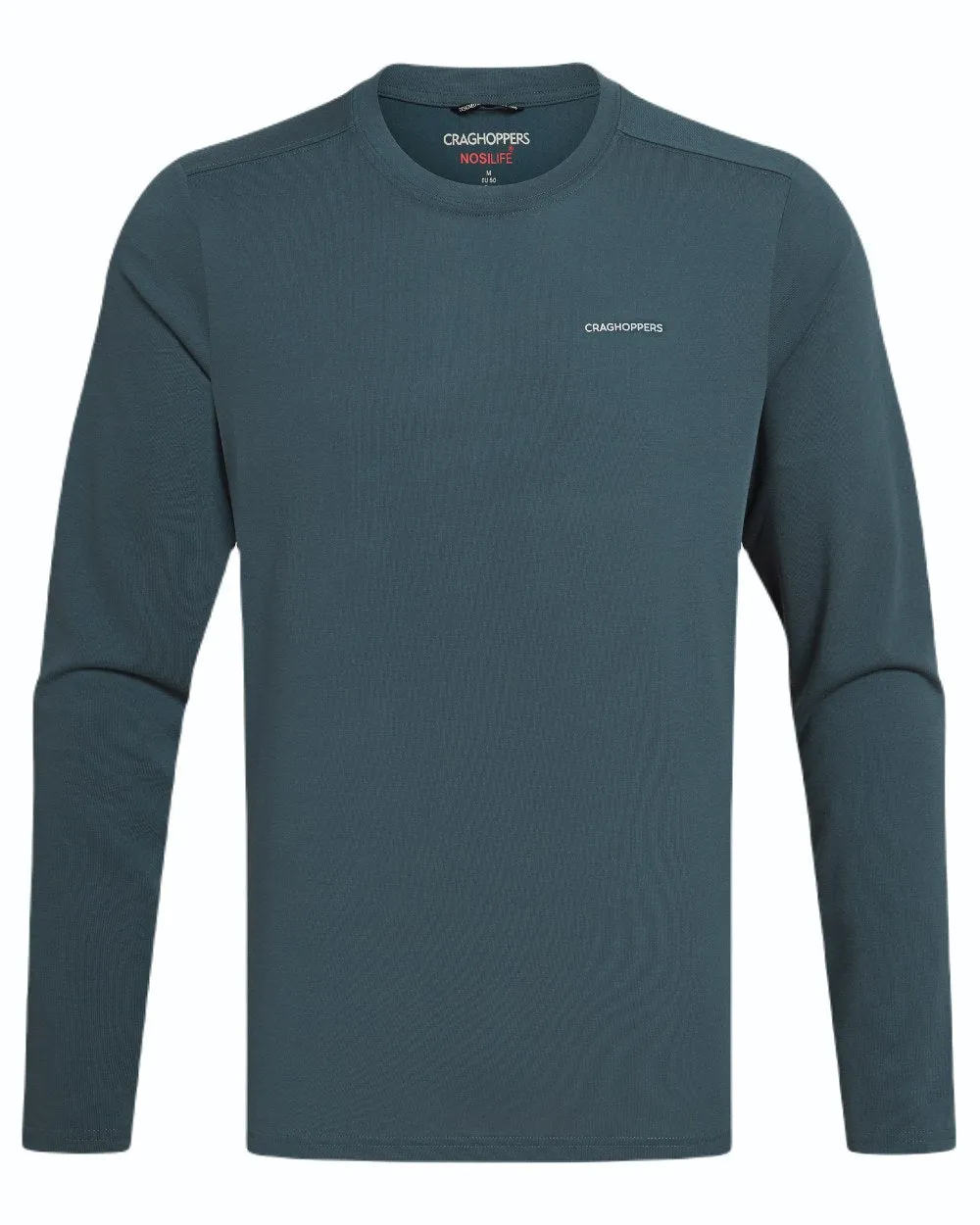 Easy iron Craghoppers Mens Nosilife Abel Long Sleeved T-Shirt