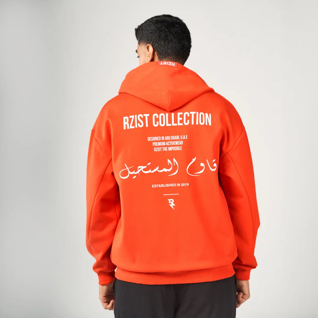 The Impossible Oversized Hoodie - Neon Orange Versatile Hoodie