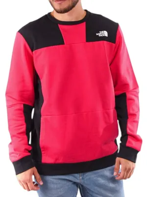 Essential Wear Men's Colorblocked Sweaters,Black\Dark Pink