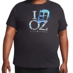 Fuzz Free Surface Practical Wear Nike Court Dri-FIT Men Tennis T-Shirt - Black