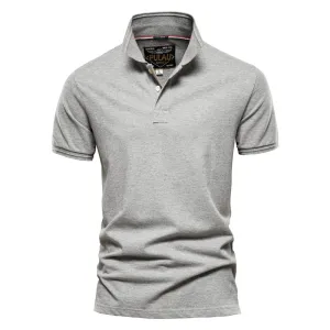 West Louis? Men Classic Cotton Business Polo Shirt Luxe Wear