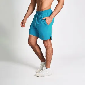 PERFORMANCE SHORTS - TEAL Travel Flex Silk Touch