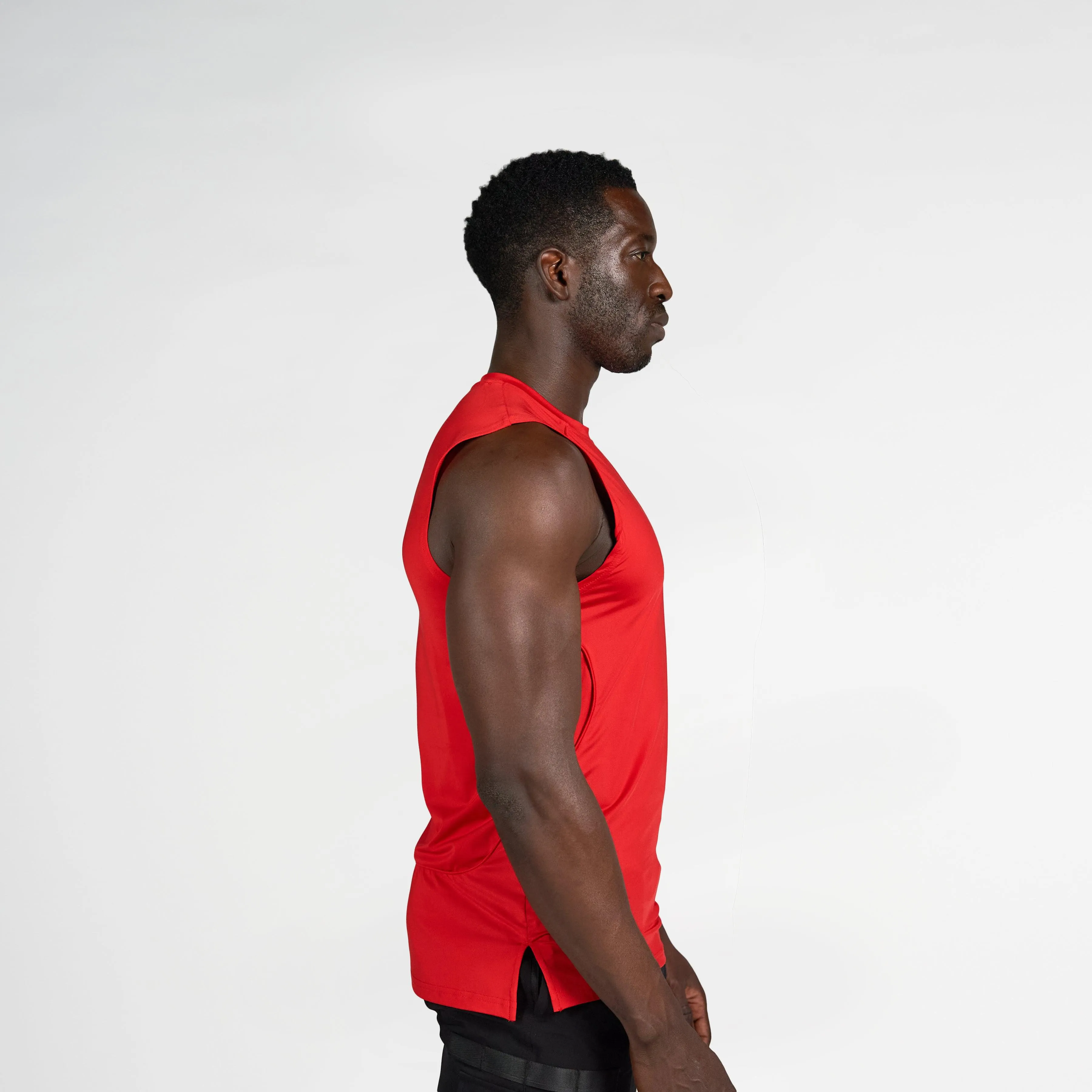 Sleeveless T-Shirt - Paprika Light Stretch