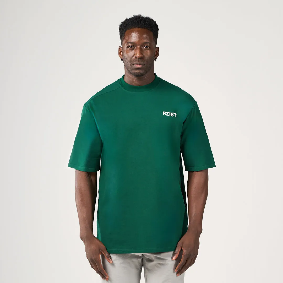 Reinforced Shoulder Seams Office Wear The Impossible Oversized T-Shirt - Basil Green