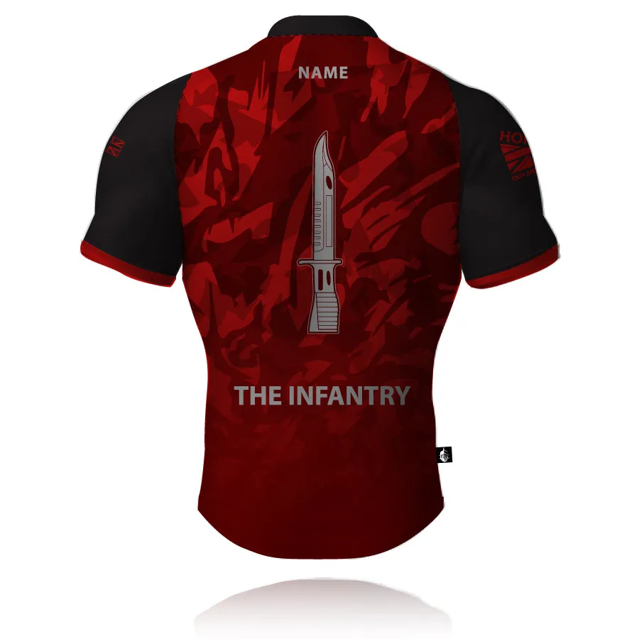 The Infantry - Honour Our Armed Forces - Rugby/Training Shirt Non Irritating Collar Urban Smart