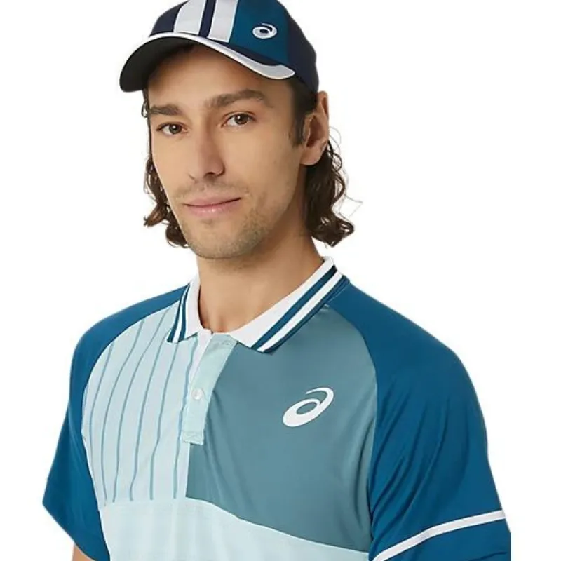 Asics Men Match Polo Shirt - Aquamarine Casual Ease