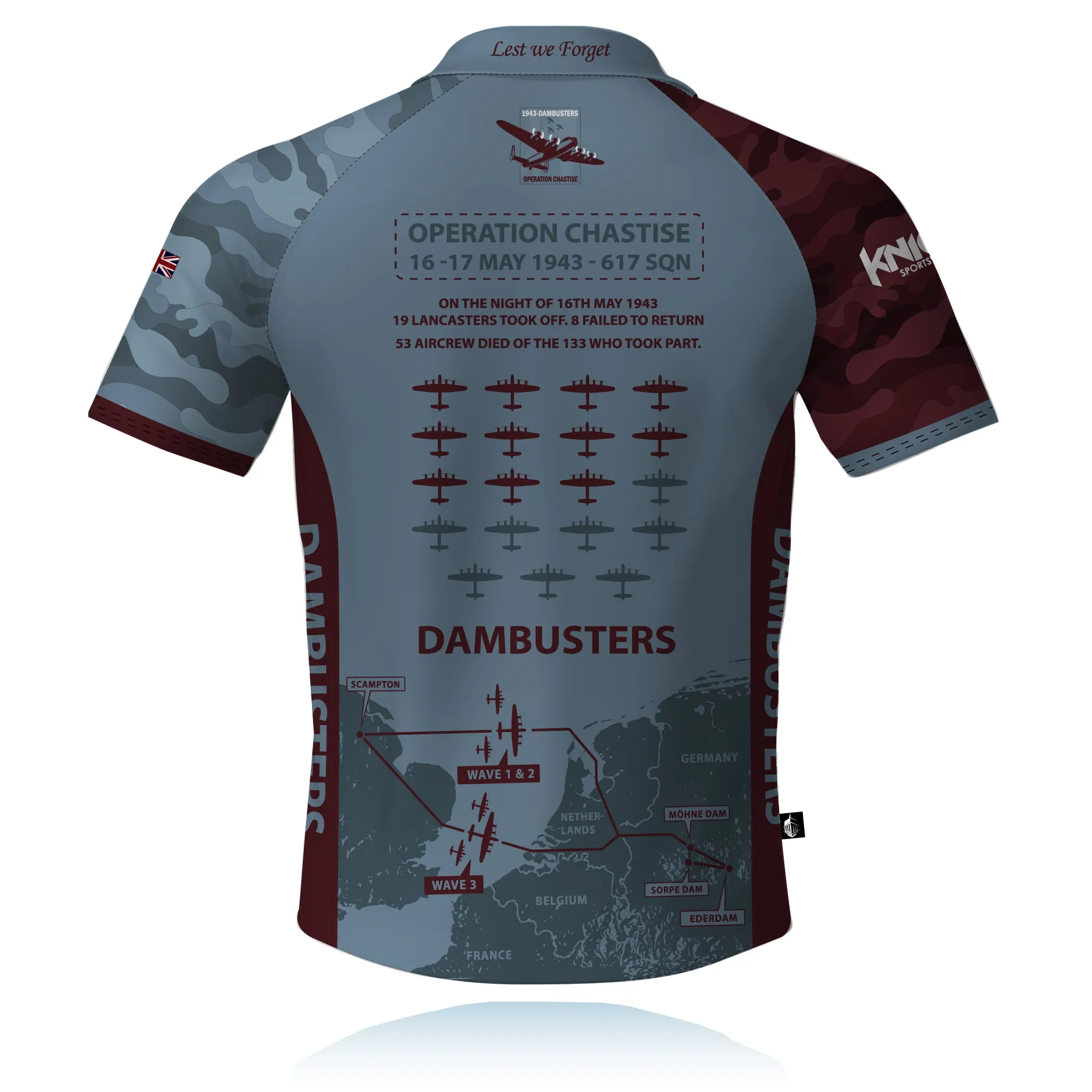 Modern Comfort Dambusters - Operation Chastise - Tech Polo
