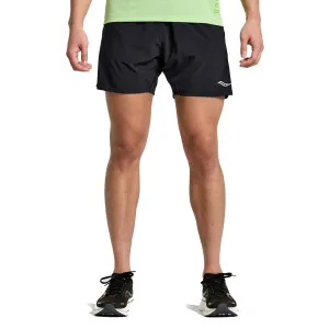 Mens Saucony Outpace 5 Inch Shorts Odor Resistant Treatment school wear