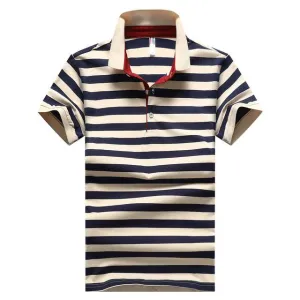 West Louis? Summer Comfy Cotton Polo Shirt NoChafe Collar Lining