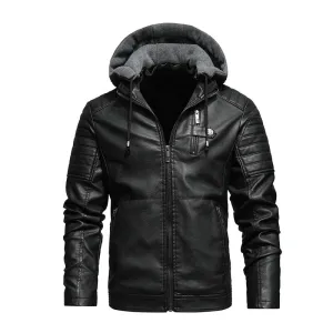 West Louis? Biker Fleece Thicken Motorcycle Leather Jacket Mountain Cool