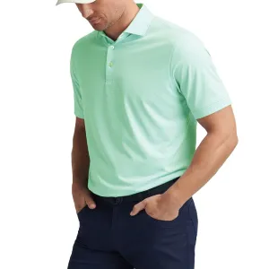 Versatile Layering Luxe Wear Peter Millar Jubilee Performance Jersey Polo Golf Shirt - Pear Tart