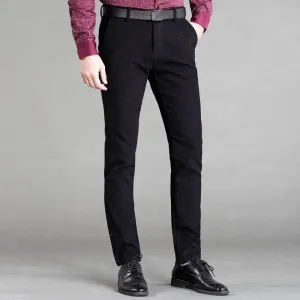 Layered Paneling West Louis? Business Fashion Casual Long Pants