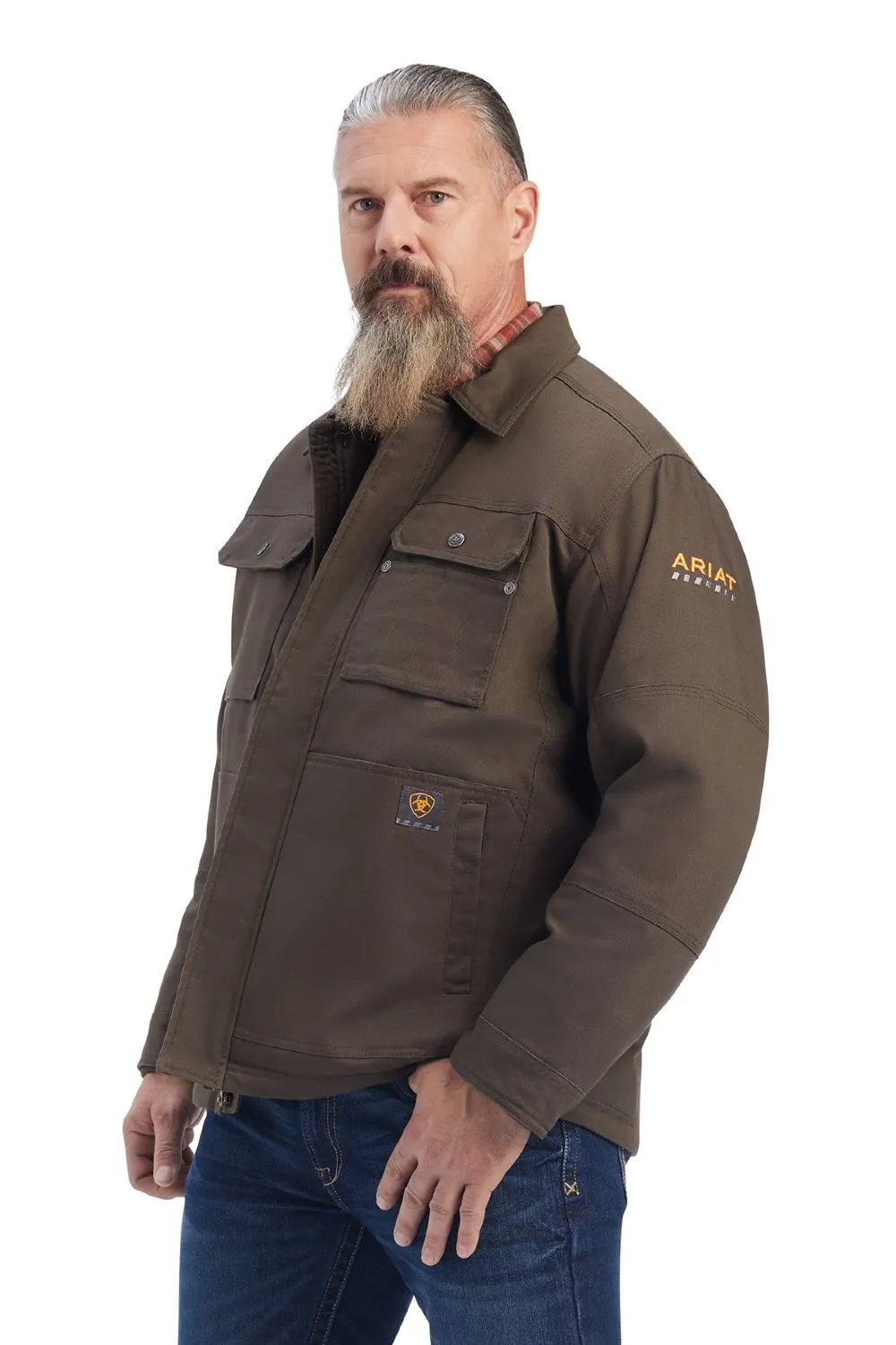 MoistureWickingMaterial Ariat Rebar DuraCanvas Sherpa-Lined Jacket